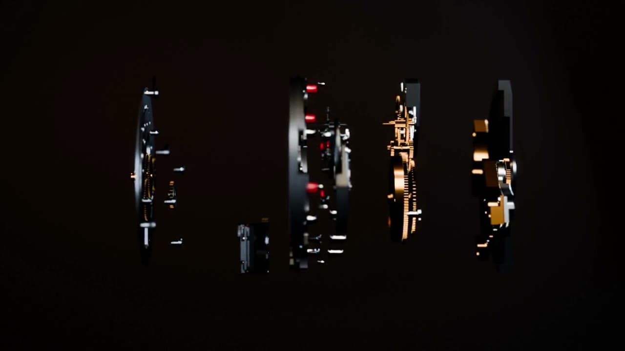 Exploded view from a 3D watch concept created by Mikko Nurminen