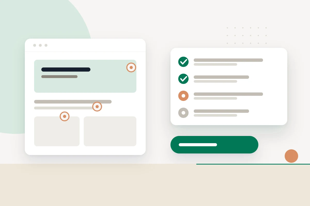 Website homepage structure and contact path