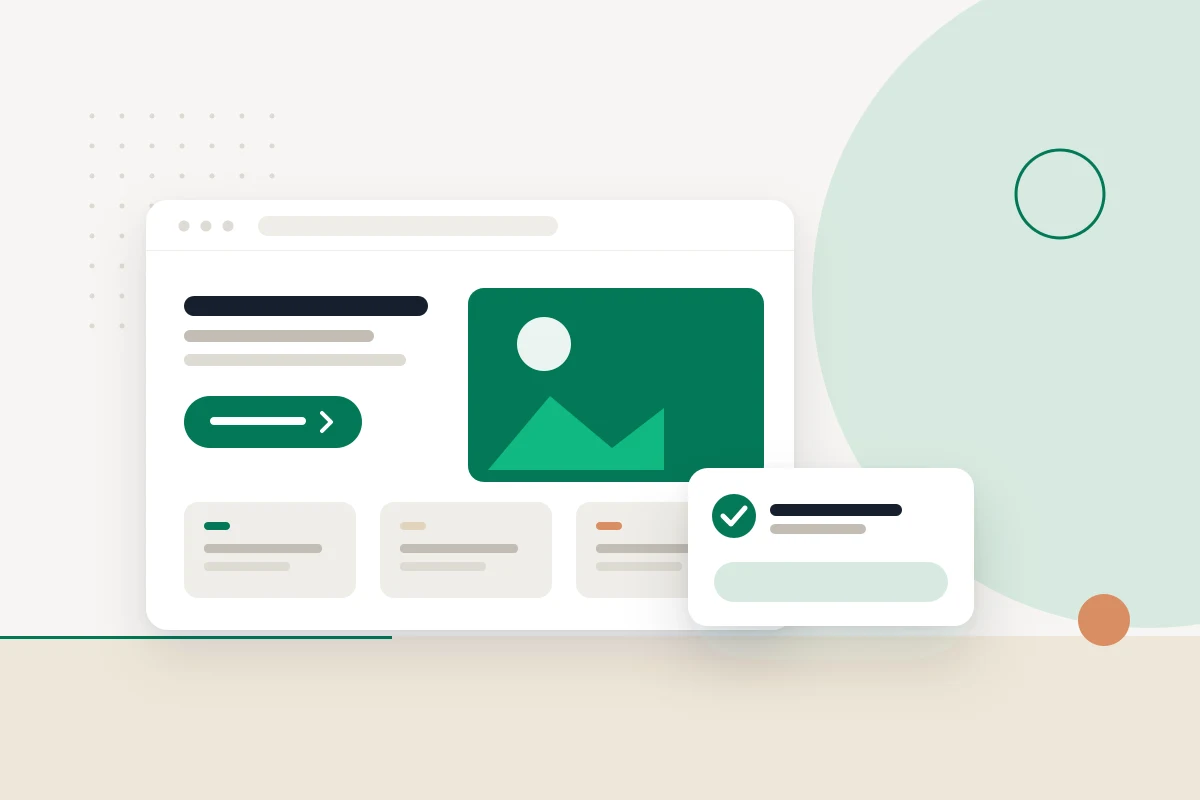 Minimal visual of a website and mobile enquiry path for an owner-led service business.